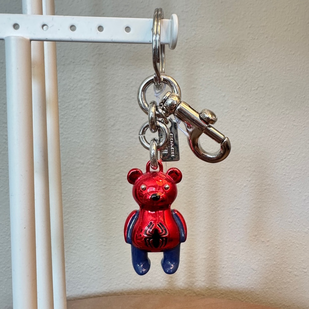 COACH x Marvel Bear Keychain - Spider-Man